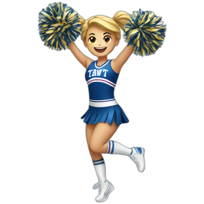 cheerleader cheering emoji