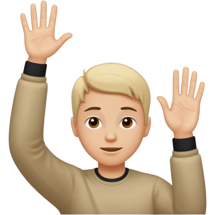 The emoji is as follows: head down while shaking it left and right moderately, right hand up near the head in this emoji position ☝️ while shaking forward and backwards moderately and gives the vibe of "nah we gotta go" or "nah fk this shi we out" emoji
