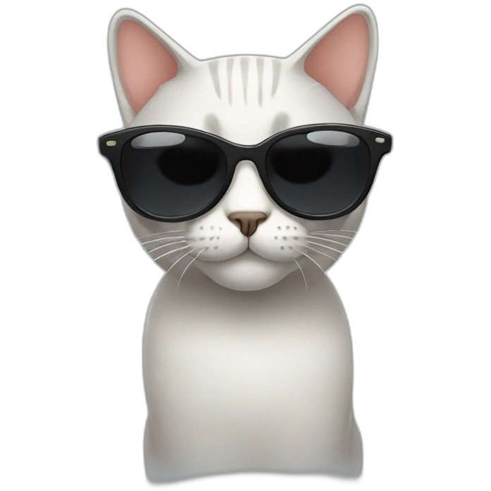 Cat with sunglasses emoji