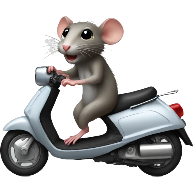 rat on a moped emoji