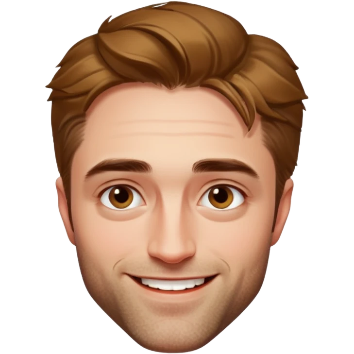 Robert Pattinson smile wamrly emoji