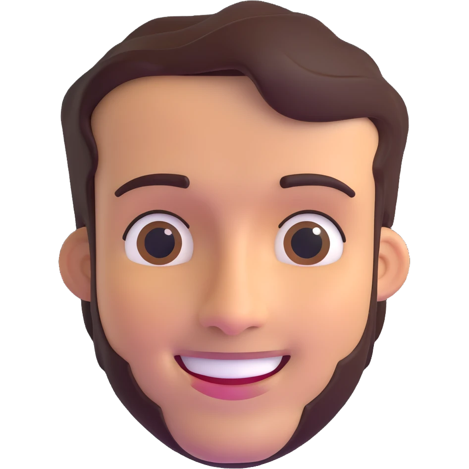 face of a man named Antony, smiling emoji
