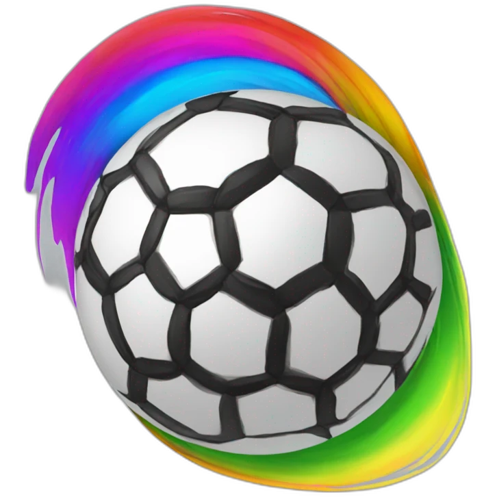 rainbow-soccer-ball emoji