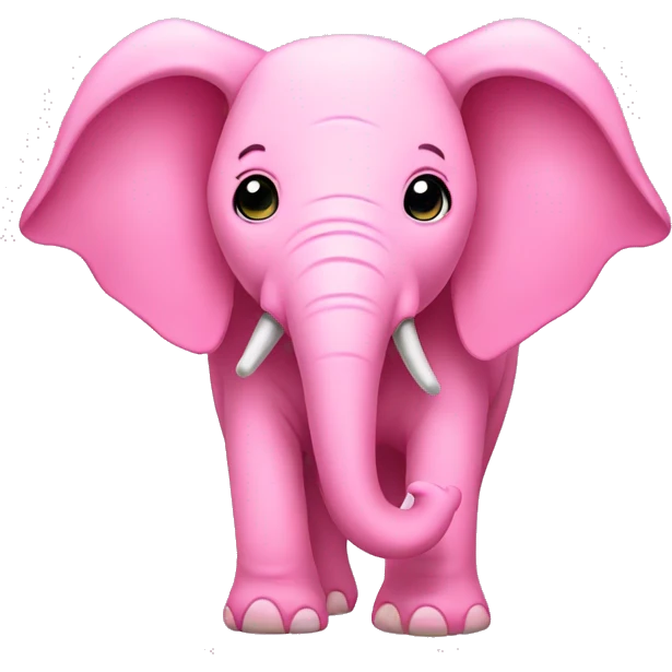 Pink elephant  emoji