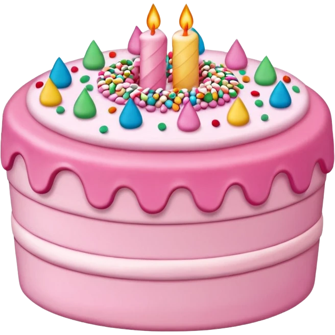 pink cake emoji