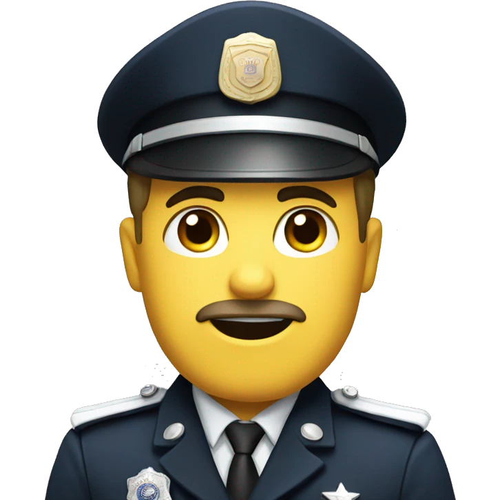 Officer say stop emoji