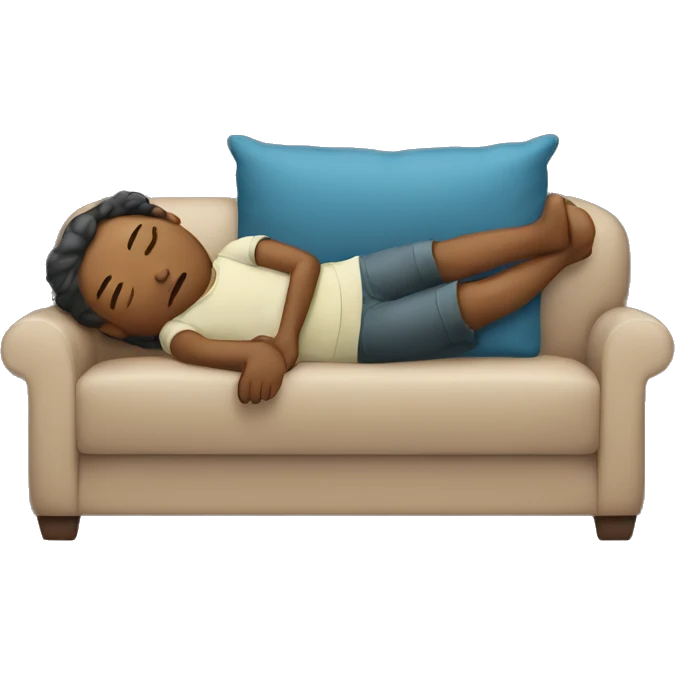 Sleeping on couch emoji