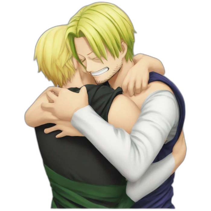 Zoro Hug Sanji emoji