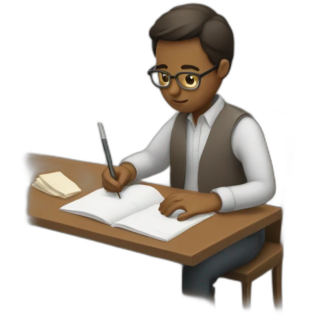 story writer at work symbol emoji