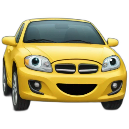 Araignée qui conduit une voiture emoji