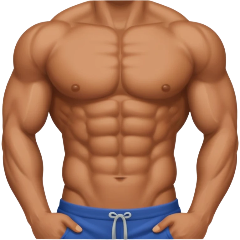 just the chest, no face, no abs emoji
