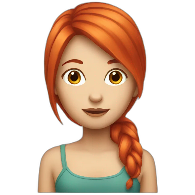 red hair girl emoji