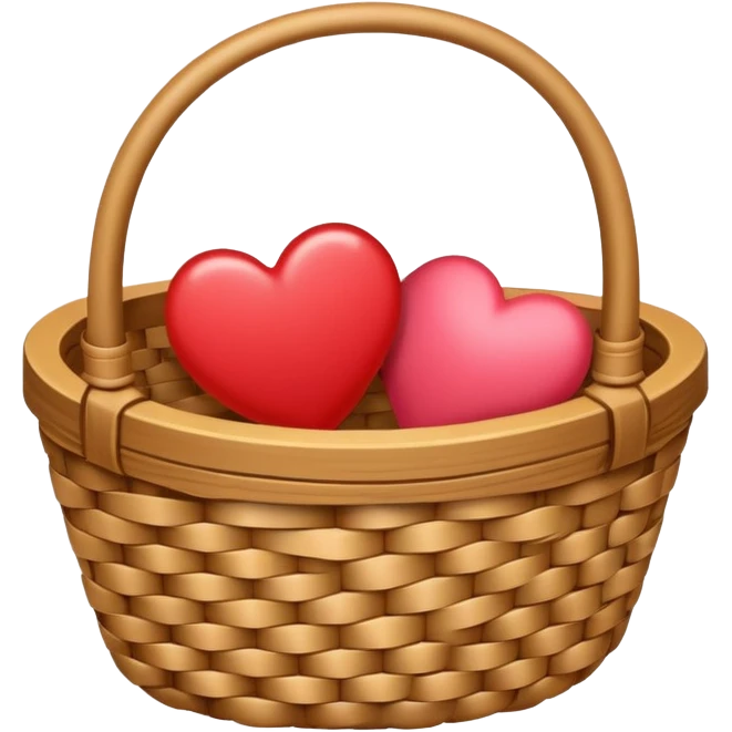 warm-colored Valentine’s Day basket emoji