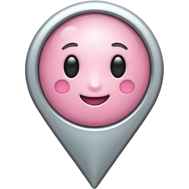 location pin light pink  emoji