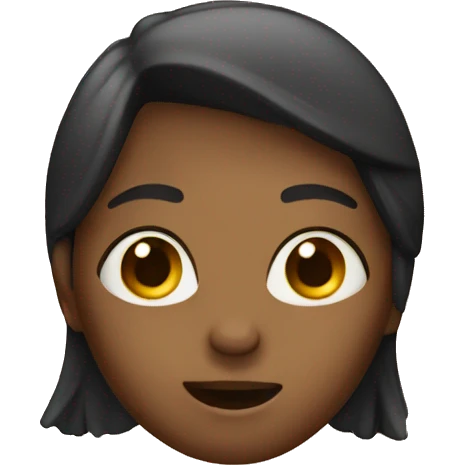 Girl singing emoji