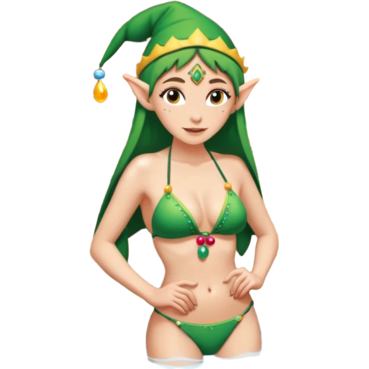 🧝🏻‍♀️👙🧖🏻‍♀️👙 emoji