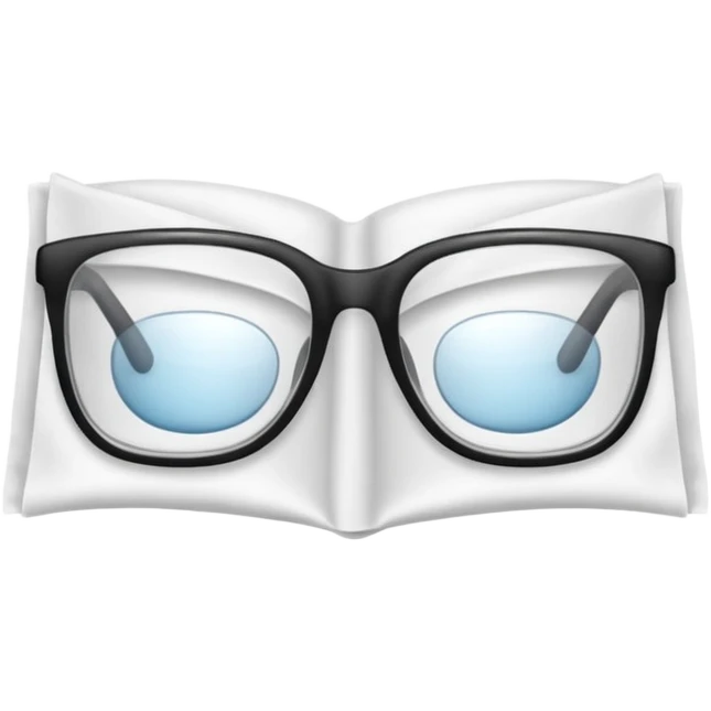 glasses wipe tissue emoji