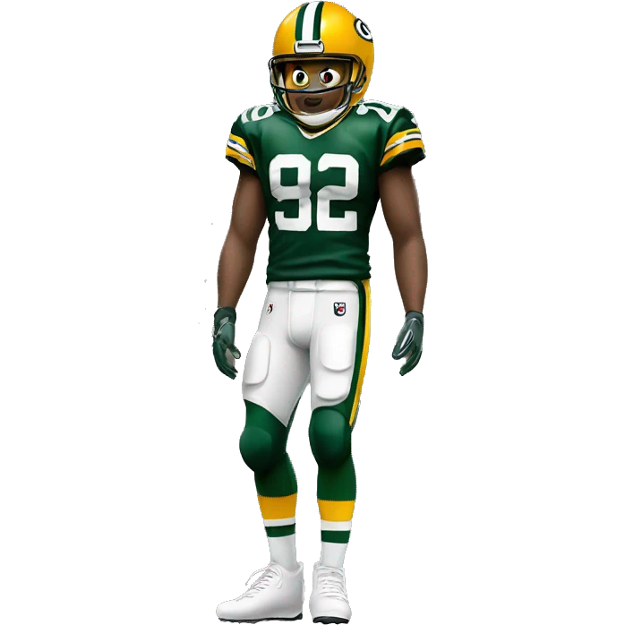 Green Bay packers football player emoji