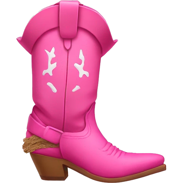 Pink cowboy boots  emoji