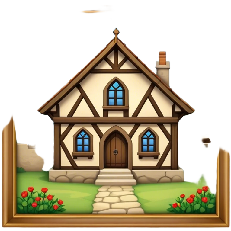 medieval house building emoji