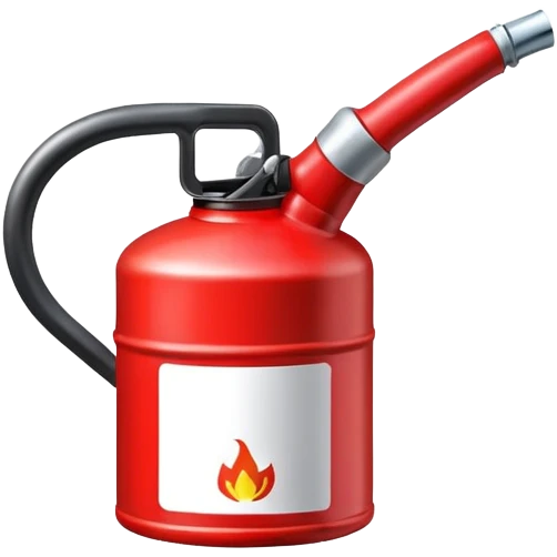 gasoline canister, fuel can, red container with spout emoji