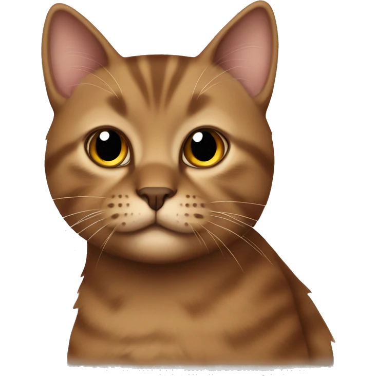 brown Scottish cat  emoji