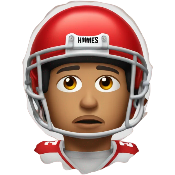 Patrick Mahomes crying to a ref emoji