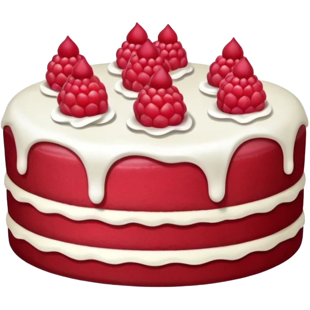 raspberry cake emoji