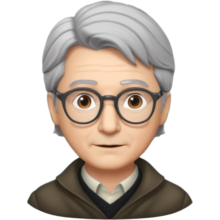 Narrator gray hair classes  from Into the Woods emoji