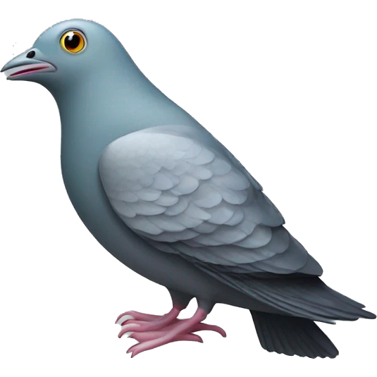fish with a pigeon head emoji