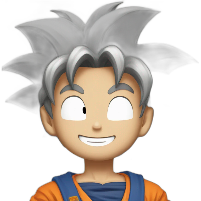 Goku smilling emoji