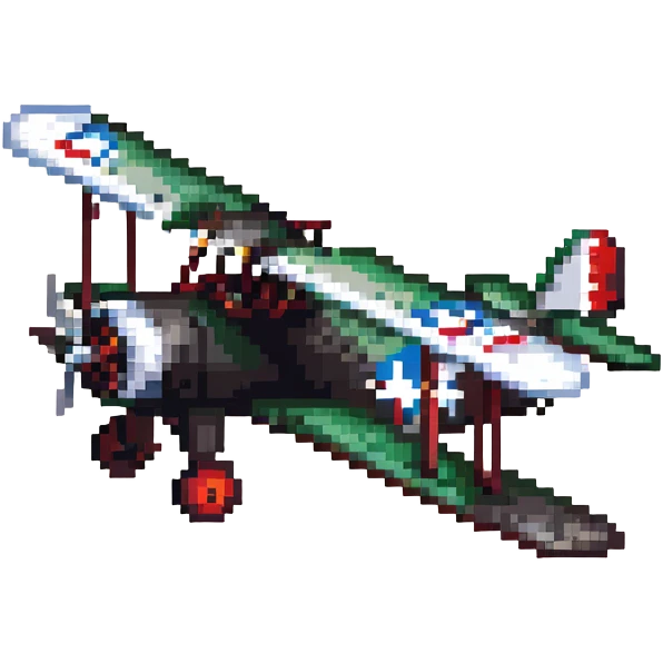 vintage biplane war aircraft emoji