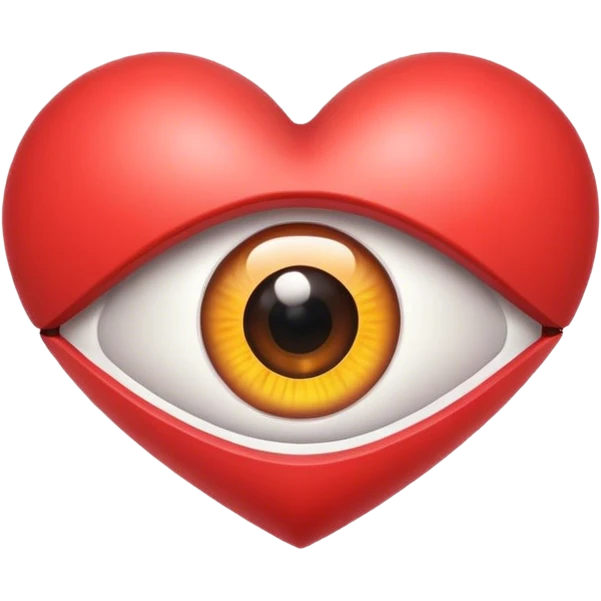 Eye in heart emoji