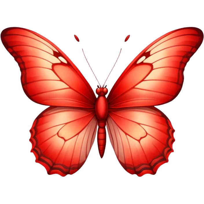 Mariposa roja emoji