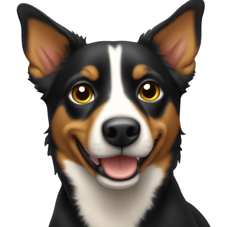 Australian kelpie sitting emoji