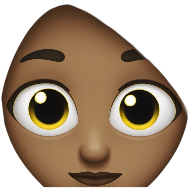Two Big black eyes emoji