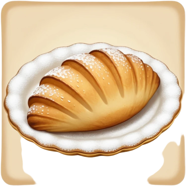 A madeleine pastry emoji
