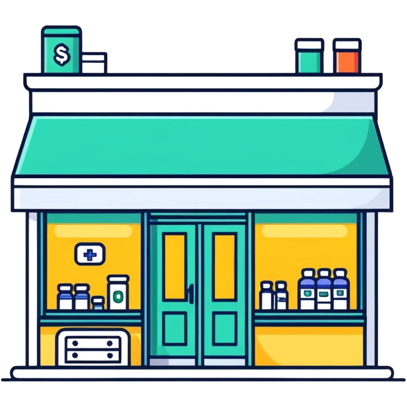 Pharmacy storefront emoji