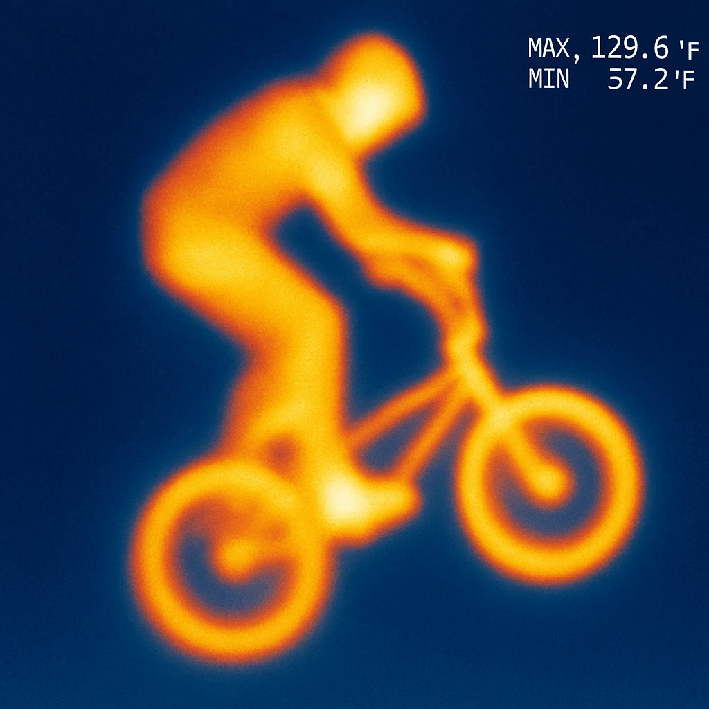 BMX bike performing a trick emoji
