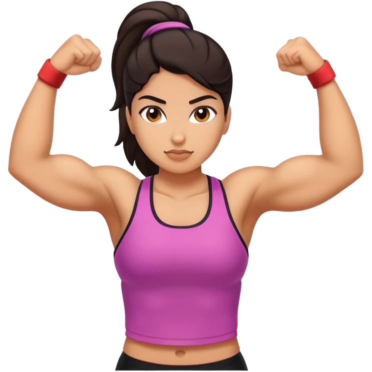 strong girl Hispanic emoji