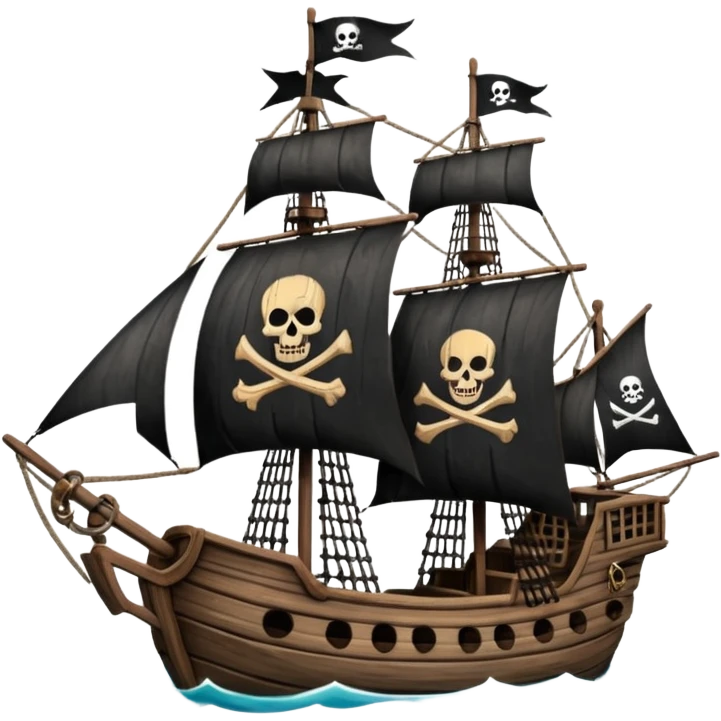 pirate ships emoji