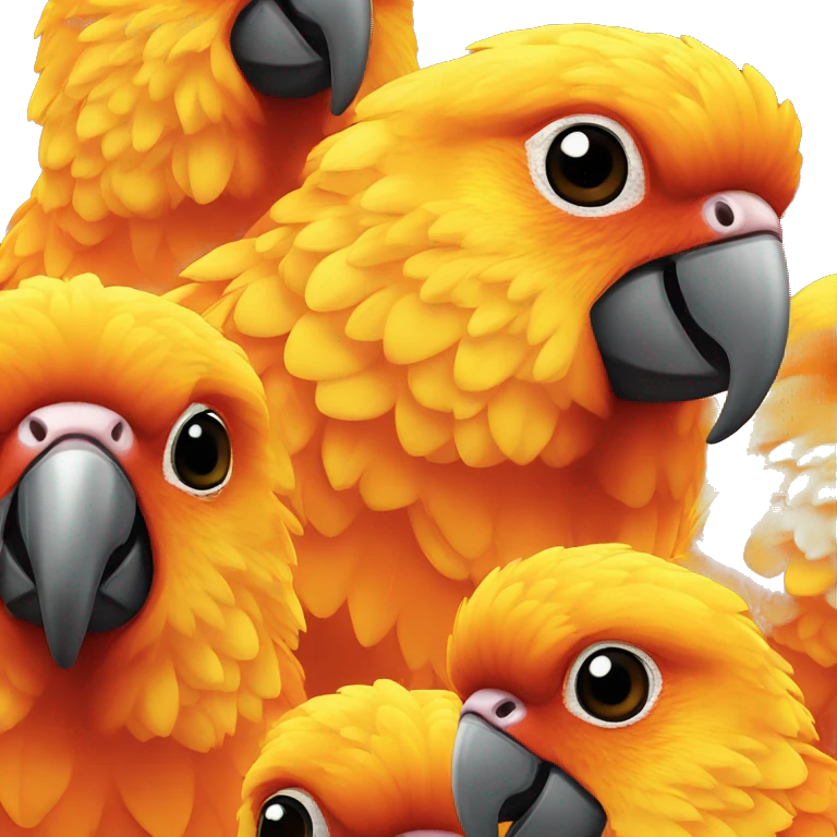 A sun conure  emoji
