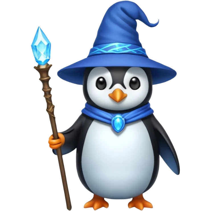 Penguin Wizard emoji