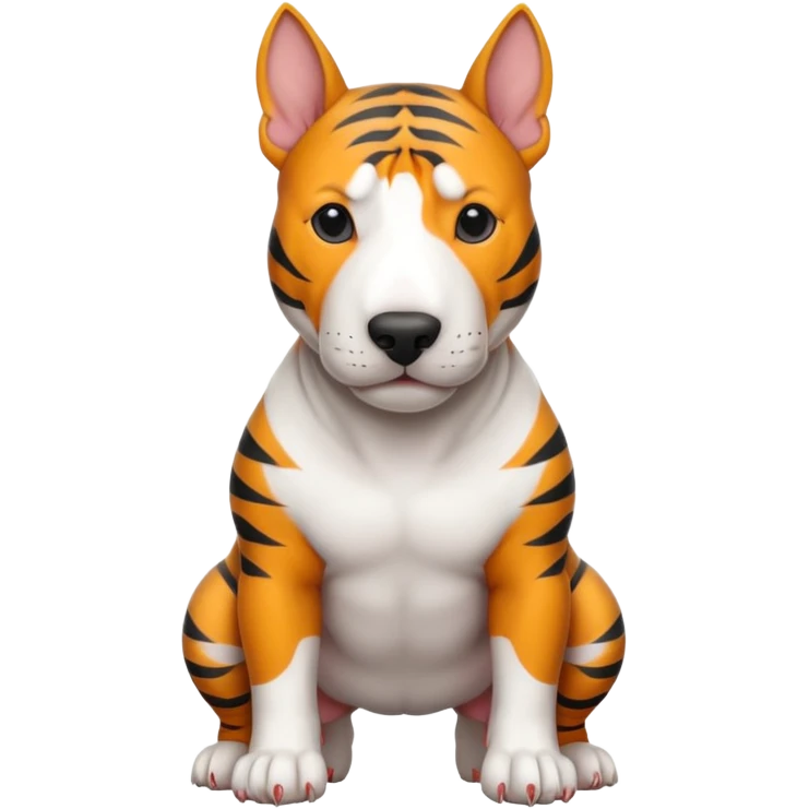 bull terrier tiger coloring emoji