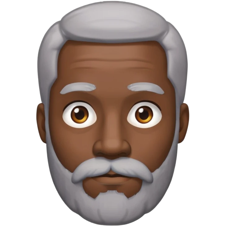 black man with gray beard emoji