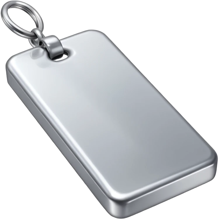 silver bar, silver tag emoji