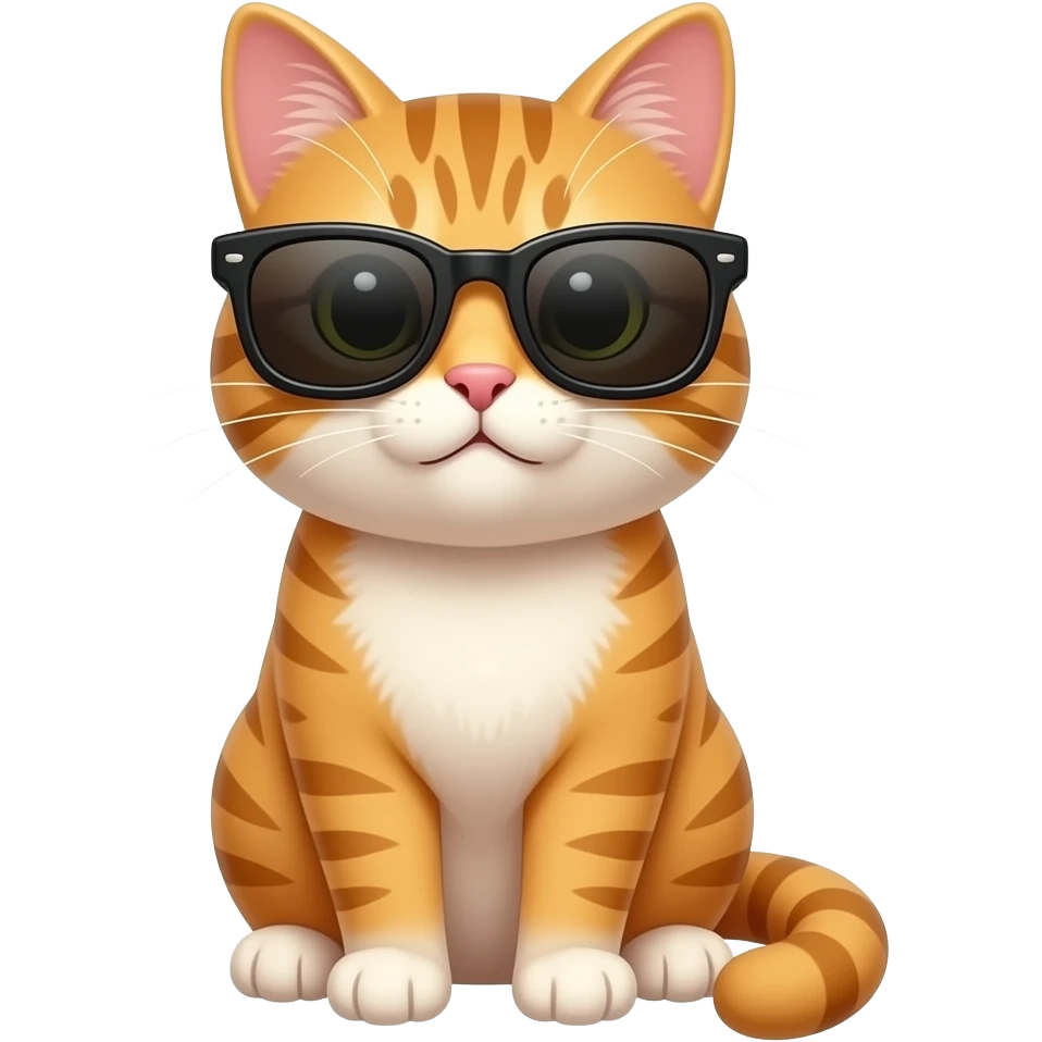 Cat wearing sunglasses emoji