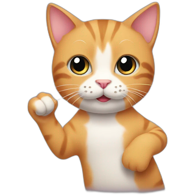 finger cat emoji