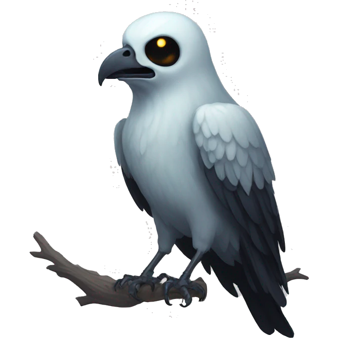 ghost crow with skull  emoji
