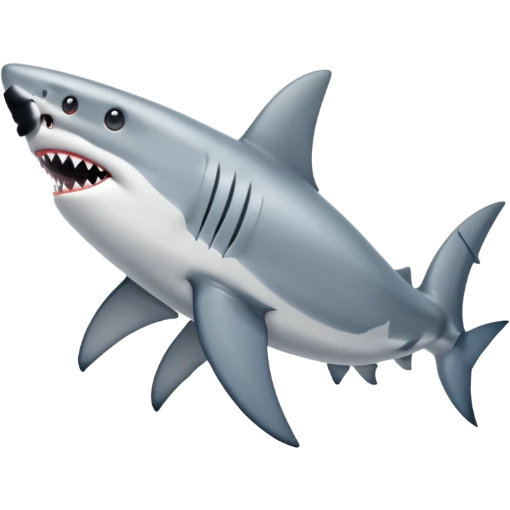 tiburón con zapatos emoji